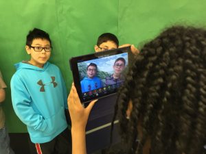 students working on project-based learning activities