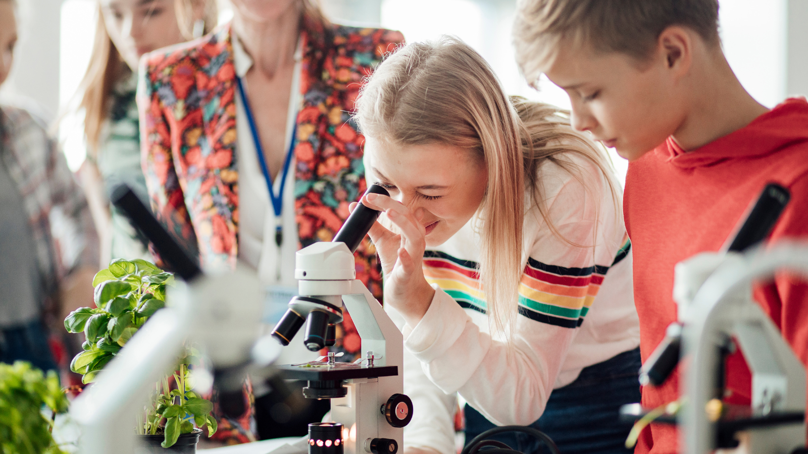 Students getting a well-rounded STEM education participating in hands-on learning