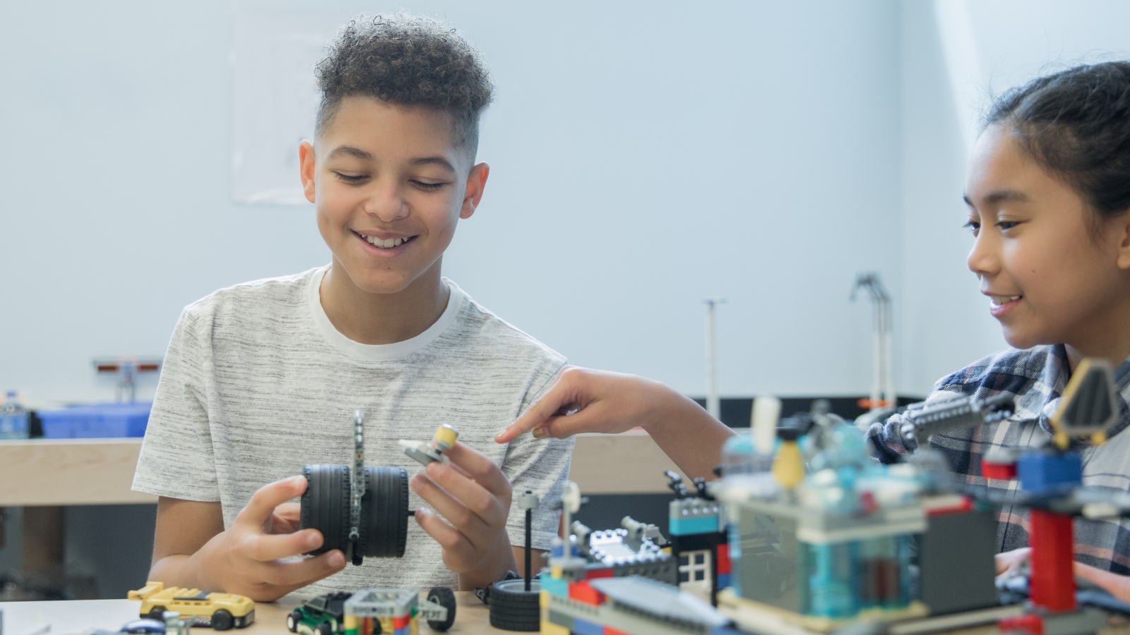 Students engaging in career-connected STEM learning through project-based learning