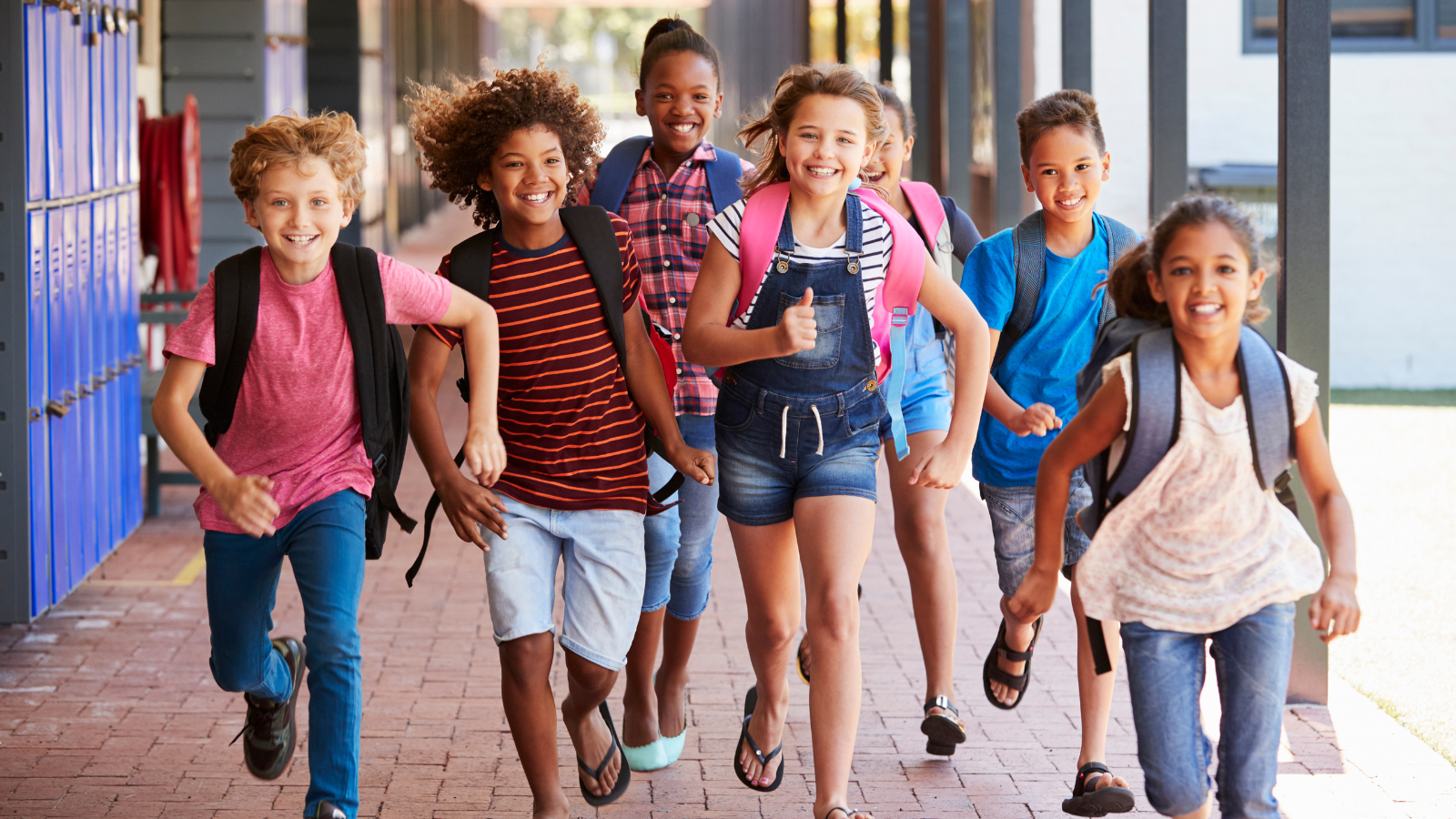 Middle school students excited to go back to school