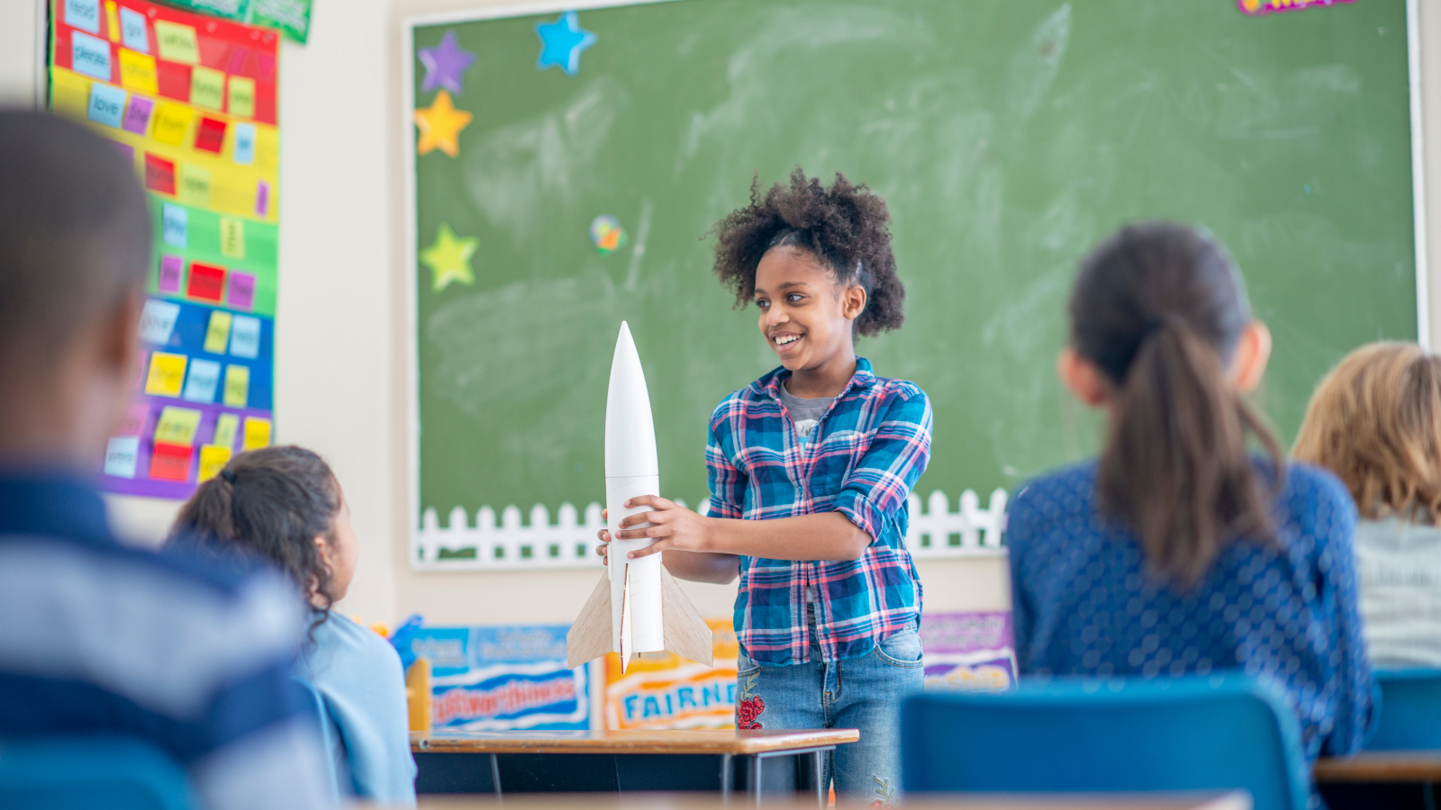 Middle school student displaying transversal skills in the classroom through career-connected learning